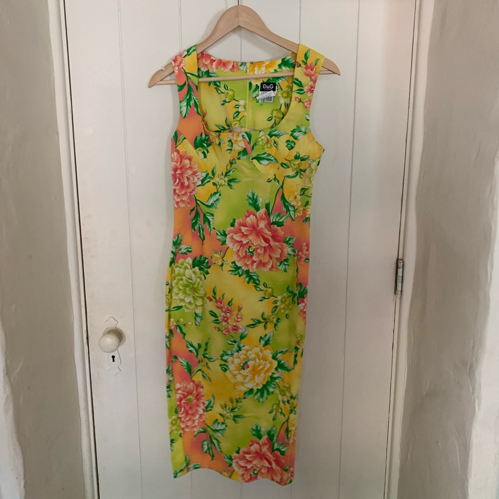 Dolce & Gabbana neon floral print